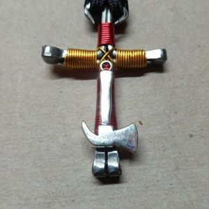 Firefighter Handmade horseshoe nail necklaces